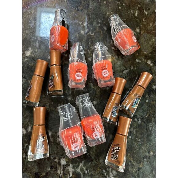 Sally Hansen Miracle Gel, Keith Haring, Orange Nail Polish and brown bundle - Picture 2 of 8